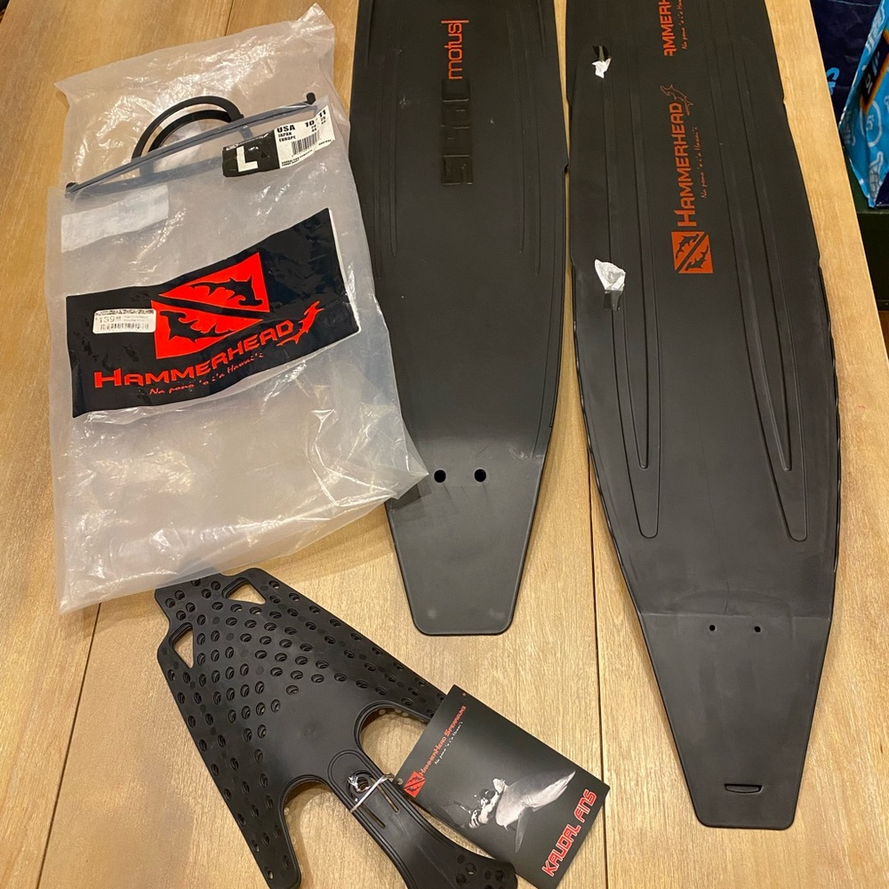 Men's Black Freediving/Fins Set